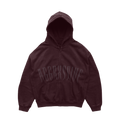 THE BORN IN FLAMES BURGUNDY ZIP UP