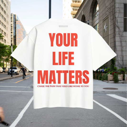 A-03 YOUR LIFE MATTERS BOX TEE