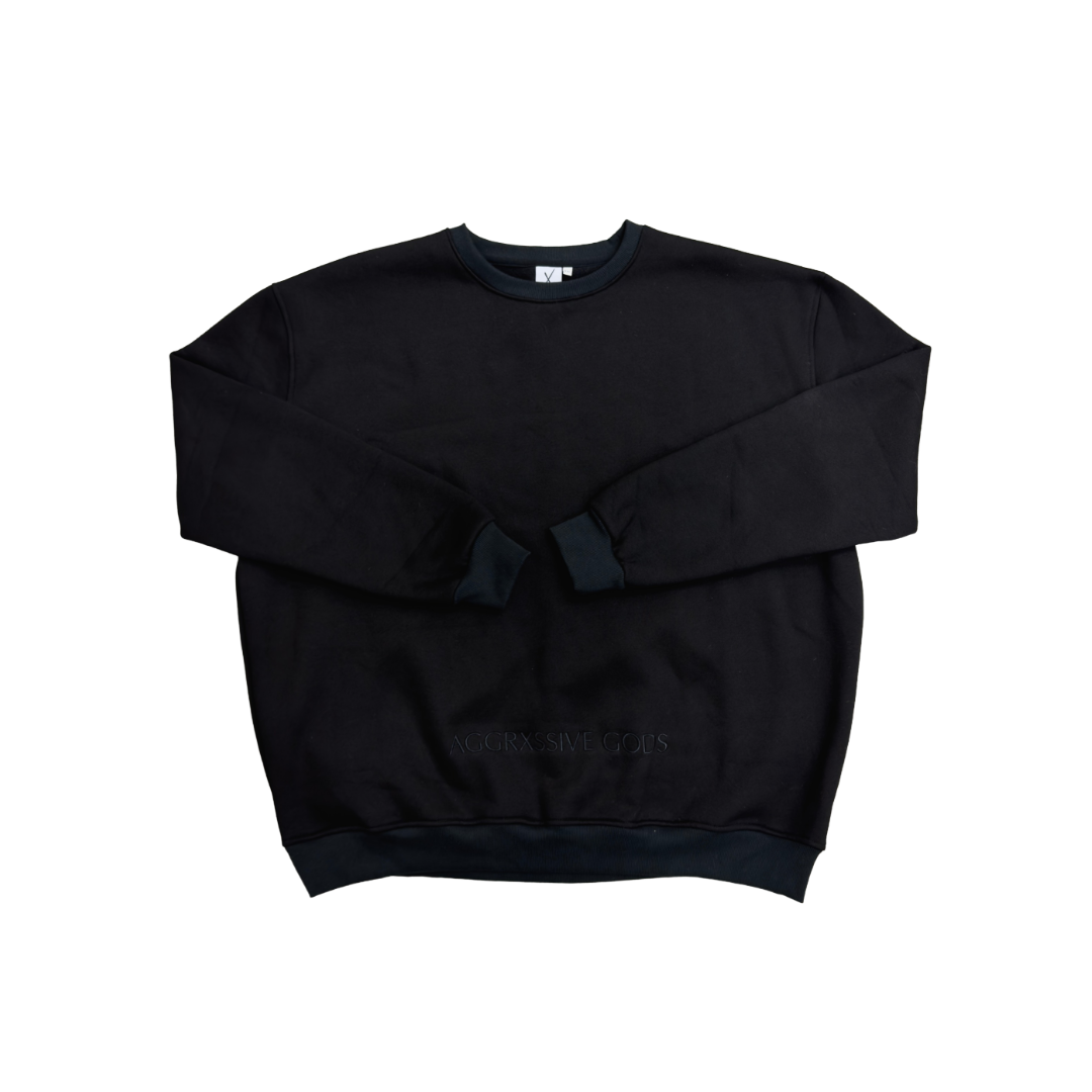GODS AMONG MORTALS BLACK CREWNECK