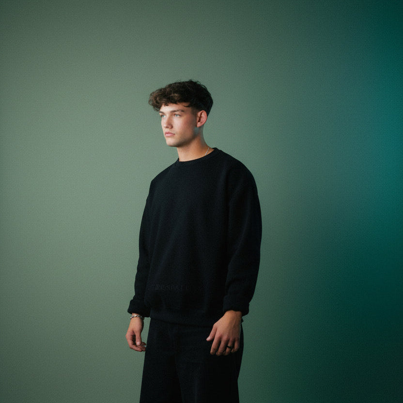 GODS AMONG MORTALS BLACK CREWNECK